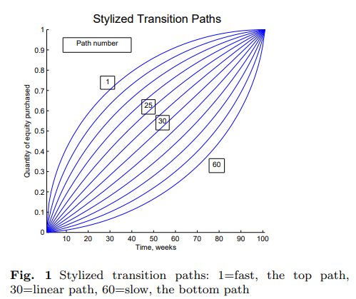 Stylized Transition Paths